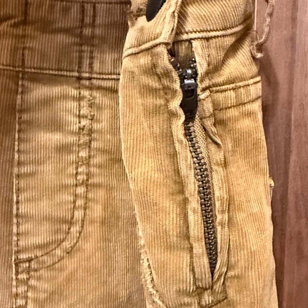 Free People Mustard Yellow Corduroy Overalls Jumpsuit - Picture 3 of 9